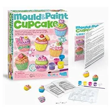 Educational toys for teaching civil engineering​ 4M Mould Paint Cup Cake 03535