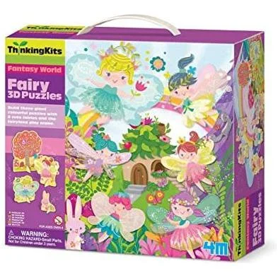 Educational toys for teaching civil engineering​ 4M Thinking Kits 3D Puzzles Fairy