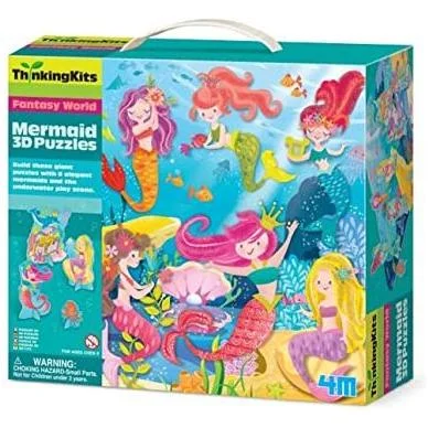 Educational toys for teaching forestry concepts​ 4M Thinkingkits 3D Puzzles Mermaid