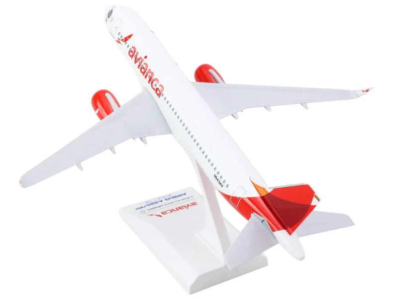 Toy - factory model toys for manufacturing - process exploration Airbus A320neo Commercial Aircraft "Avianca" (N943AV) White with Red Tail 1/150 Plastic Model by Skymarks Toy - factory model toys for manufacturing - process exploration Airbus A320neo Commercial Aircraft "Avianca" (N943AV) White with Red Tail 1/150 Plastic Model by Skymarks