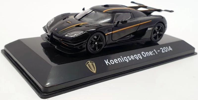 Concept cars with innovative designs and technologies Altaya 1/43 Scale 1911IR - 2014 Koenigsegg One:1 - Black Concept cars with innovative designs and technologies Altaya 1/43 Scale 1911IR - 2014 Koenigsegg One:1 - Black