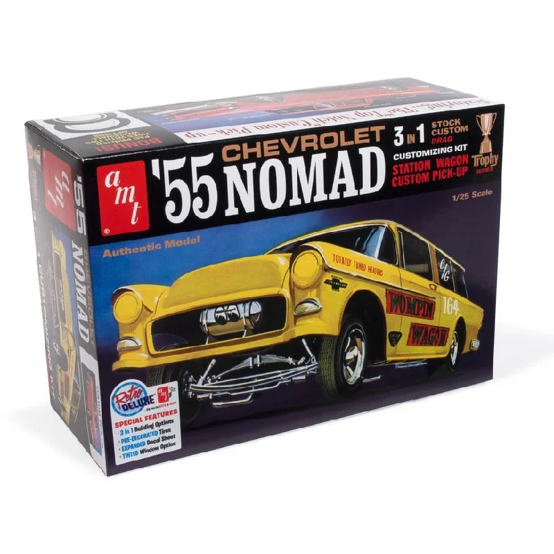 Time - machine model toys for science - fiction - inspired play AMT 1955 Chevy Nomad 1:25 Scale Model Kit Time - machine model toys for science - fiction - inspired play AMT 1955 Chevy Nomad 1:25 Scale Model Kit