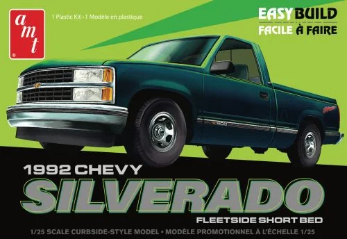 Farm model toys with barns and livestock​ AMT 1992 CHEVROLET SILVERADO SHORTBED FLEETSIDE PICKUP EASY BUILD 1:25 SCALE MODEL KIT