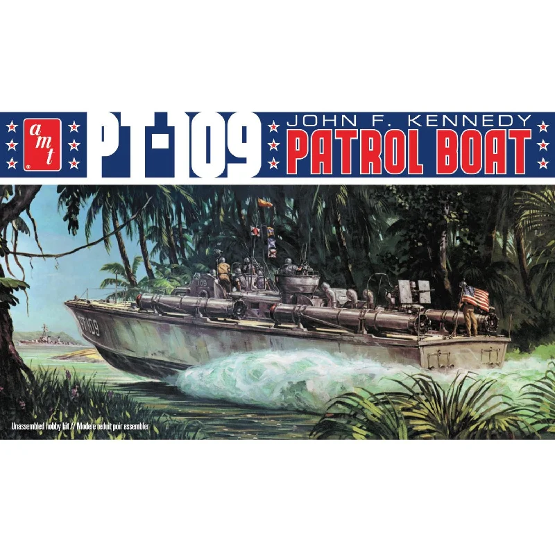 Police car model toys for pretend law - enforcement scenarios AMT John F. Kennedy Pt-109 1:64 Scale Model Kit Police car model toys for pretend law - enforcement scenarios AMT John F. Kennedy Pt-109 1:64 Scale Model Kit