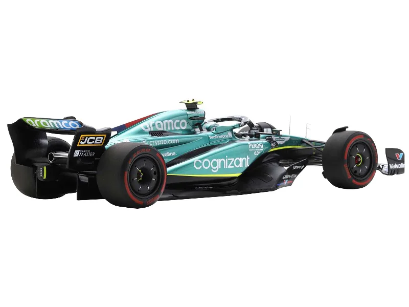 Gothic - style model toys for a spooky atmosphere Aston Martin AMR23 #14 Fernando Alonso "Aramco Cognizant" Formula One F1 British GP (2023) with Acrylic Display Case 1/18 Model Car by Spark Gothic - style model toys for a spooky atmosphere Aston Martin AMR23 #14 Fernando Alonso "Aramco Cognizant" Formula One F1 British GP (2023) with Acrylic Display Case 1/18 Model Car by Spark
