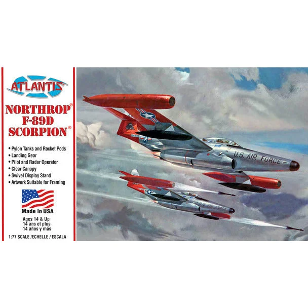Theater model toys for drama and performance play Atlantis Northrop F-89D Scorpion 1/77 Plastic Model Kit Theater model toys for drama and performance play Atlantis Northrop F-89D Scorpion 1/77 Plastic Model Kit