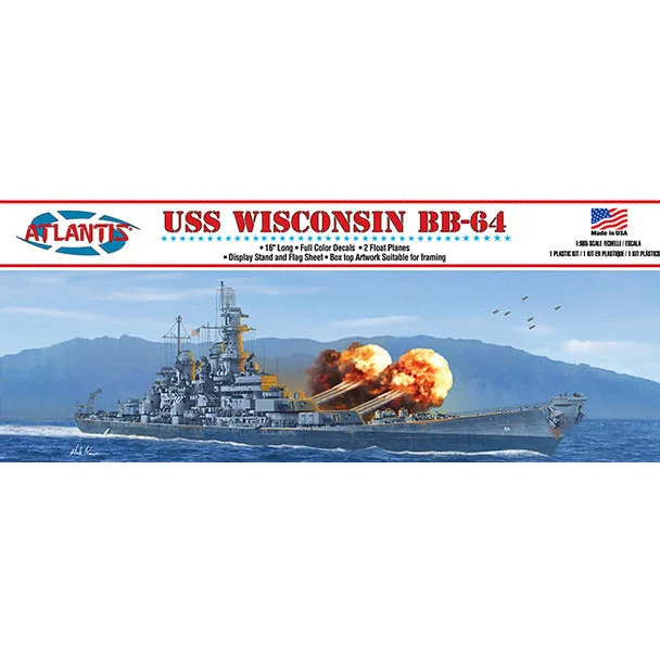 School bus model toys for kids to simulate school transportation Atlantis USS Wisconsin BB-64 Battleship 1/665 Plastic Model Kit School bus model toys for kids to simulate school transportation Atlantis USS Wisconsin BB-64 Battleship 1/665 Plastic Model Kit