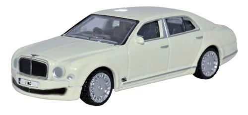 Rideshare cars providing on - demand transportation Oxford Diecast Bentley Mulsanne White - 1:76 Scale Rideshare cars providing on - demand transportation Oxford Diecast Bentley Mulsanne White - 1:76 Scale