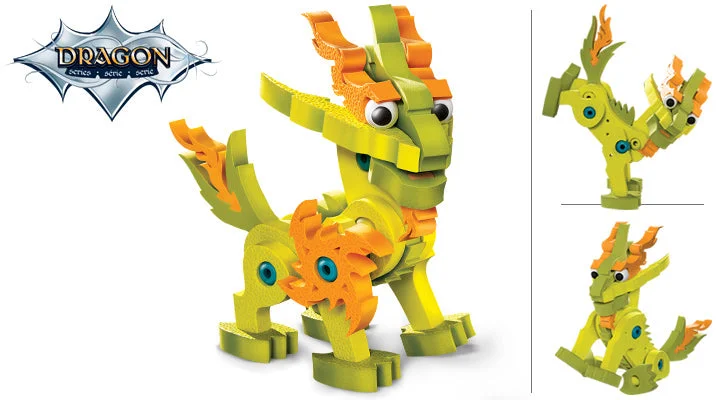 Engineering - inspired educational toys for hands - on building​ Bloco Lightnix - Dragon of Light