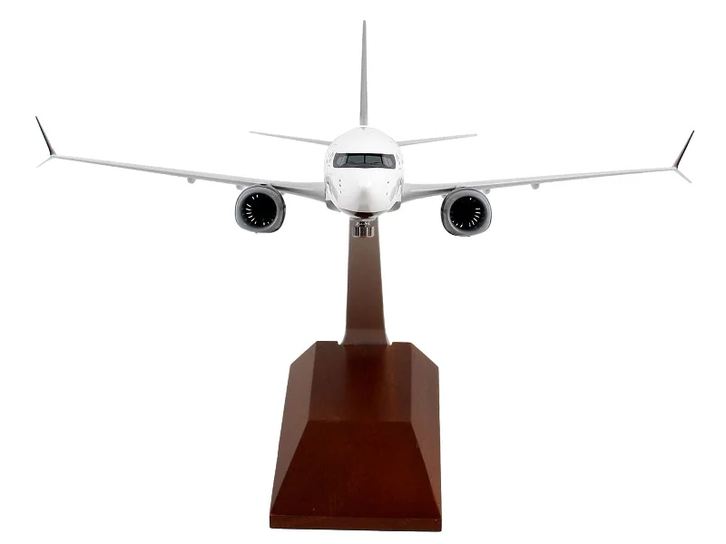 Art - gallery model toys for art - appreciation scenarios​ Boeing 737 MAX 8 Commercial Aircraft "Air Canada" (C-FTJV) White with Black Tail (Snap-Fit) 1/130 Plastic Model by Skymarks