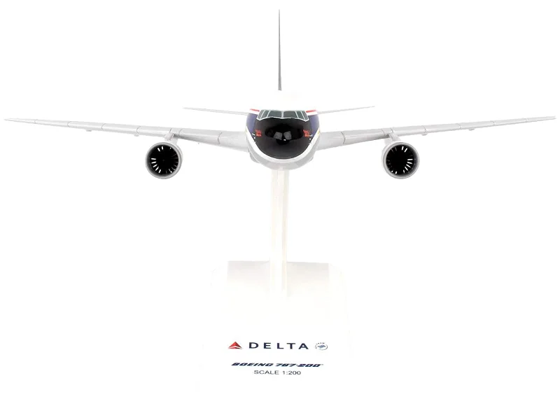 Natural - history - museum model toys for wildlife displays Boeing 767-200 Commercial Aircraft "The Spirit of Delta Airlines" (N170SY) White with Blue and Red Stripes (Snap-Fit) 1/200 Plastic Model by Skymarks Natural - history - museum model toys for wildlife displays Boeing 767-200 Commercial Aircraft "The Spirit of Delta Airlines" (N170SY) White with Blue and Red Stripes (Snap-Fit) 1/200 Plastic Model by Skymarks