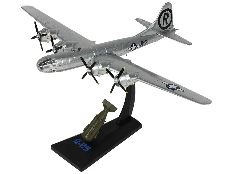 Monster truck model toys for extreme - vehicle play Boeing B-29 Superfortress Bomber Aircraft U.S. Air Force "Enola Gay" with 1/60 Scale "Little Boy" Bomb Replica 1/144 Diecast Model by Air Force 1 Monster truck model toys for extreme - vehicle play Boeing B-29 Superfortress Bomber Aircraft U.S. Air Force "Enola Gay" with 1/60 Scale "Little Boy" Bomb Replica 1/144 Diecast Model by Air Force 1