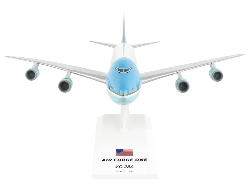Construction - site model toys with workers and equipment Boeing VC-25A Transport Aircraft "Air Force One - United States of America" (29000) White with Blue Stripes (Snap-Fit) 1/250 Plastic Model by Skymarks Construction - site model toys with workers and equipment Boeing VC-25A Transport Aircraft "Air Force One - United States of America" (29000) White with Blue Stripes (Snap-Fit) 1/250 Plastic Model by Skymarks