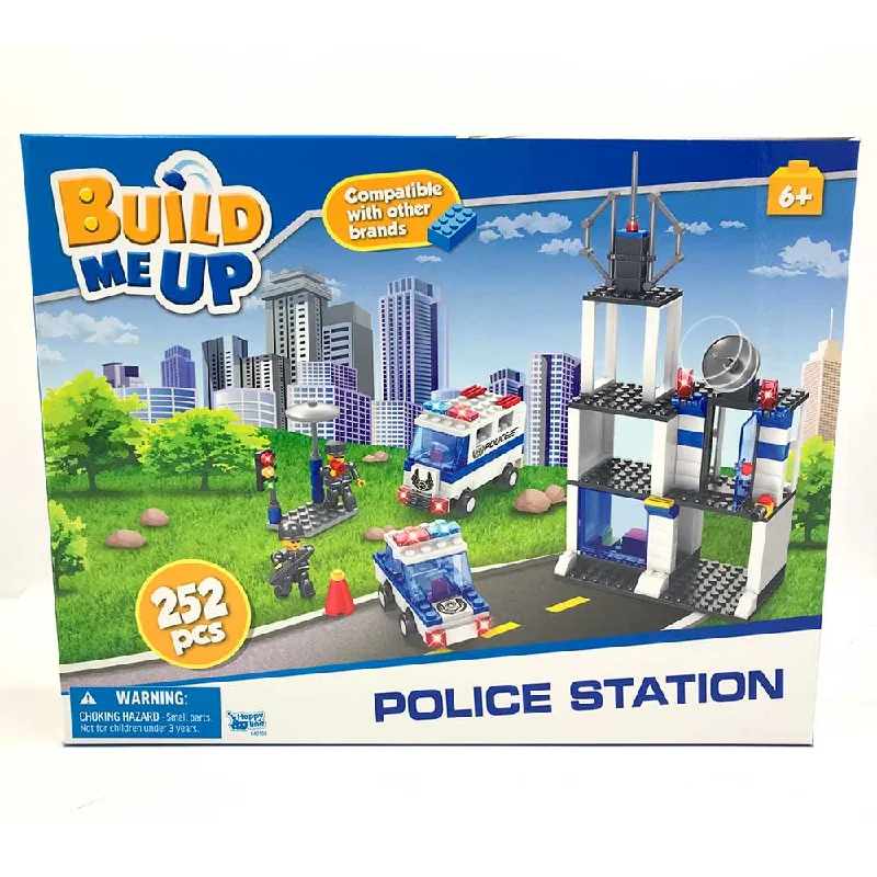 Educational toys for teaching electrical engineering Build Me Up Blocks Police Station Blue - 252 Pieces Educational toys for teaching electrical engineering Build Me Up Blocks Police Station Blue - 252 Pieces
