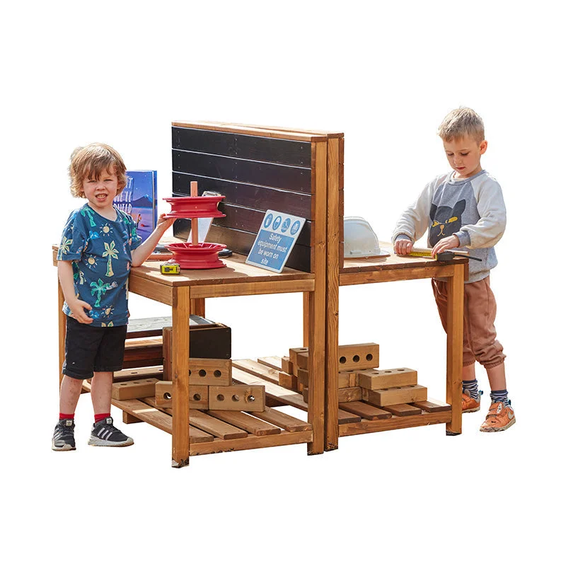 Outdoor toys for late afternoon play like glow - in - the - dark balls Low Builder and Nature Double Station Outdoor toys for late afternoon play like glow - in - the - dark balls Low Builder and Nature Double Station