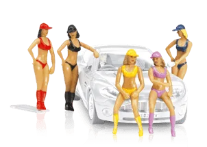 Luxury sports cars with high - performance engines​ CARRERA 21114 Pit Babes