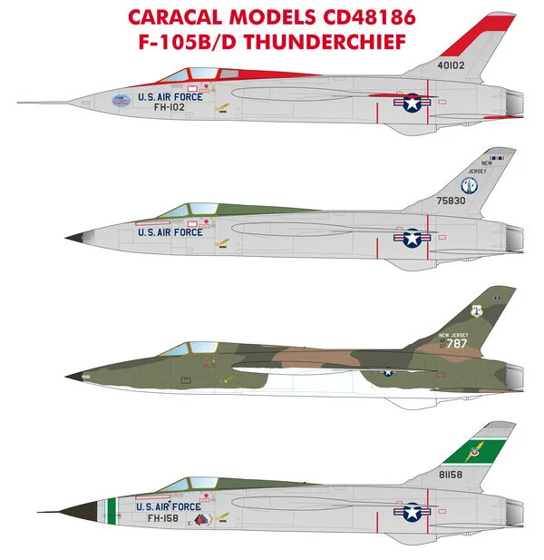 Fairy - tale - themed model toys like Cinderella's castle Caracal 1/48 decal CD48186 - F-105B/D Thunderchief Fairy - tale - themed model toys like Cinderella's castle Caracal 1/48 decal CD48186 - F-105B/D Thunderchief