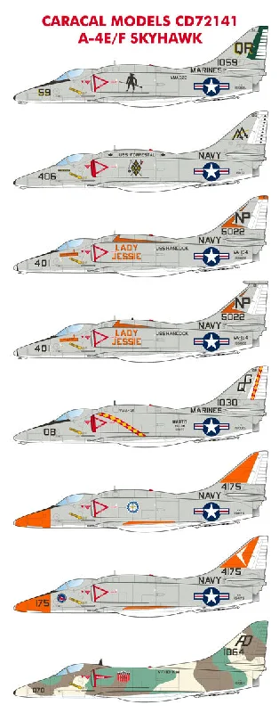 Fairy - tale - themed model toys like Cinderella's castle Caracal 1/72 decal CD72141 - A-4E/F Skyhawk for Hobby 2000/Fujimi kits Fairy - tale - themed model toys like Cinderella's castle Caracal 1/72 decal CD72141 - A-4E/F Skyhawk for Hobby 2000/Fujimi kits