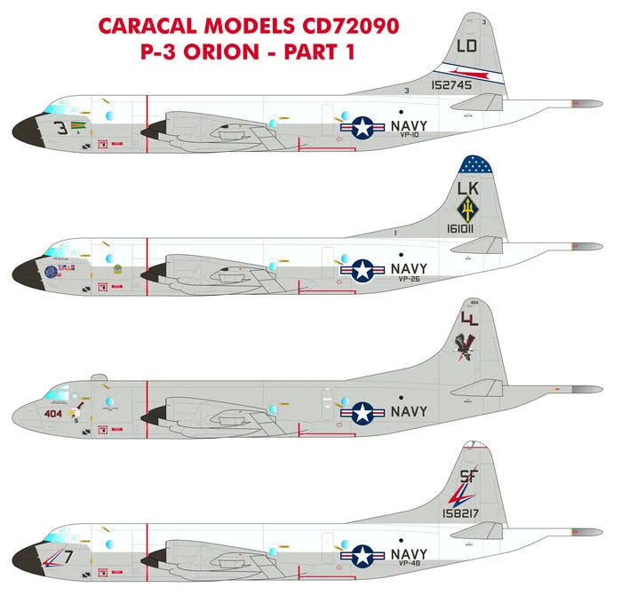 Pirate - island model toys for treasure - hunting play Caracal 1/72 decal US Navy P-3 Orion - Part 1 markings for Hasegawa - CD72090 Pirate - island model toys for treasure - hunting play Caracal 1/72 decal US Navy P-3 Orion - Part 1 markings for Hasegawa - CD72090
