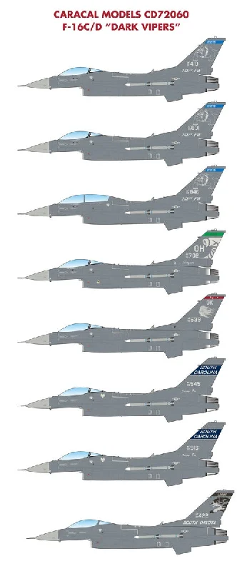 Train - depot model toys for railroad - maintenance play Caracal 1/72 decals Air Force F-16C/D Dark Vipers - CD72060 Train - depot model toys for railroad - maintenance play Caracal 1/72 decals Air Force F-16C/D Dark Vipers - CD72060