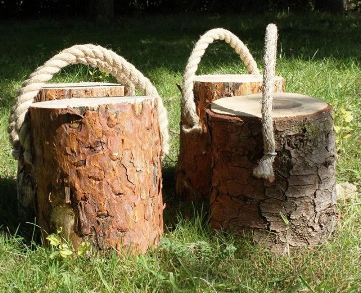 Outdoor toys for Chinese New Year like dragon - dance - themed toys​ Portable Log Perch Seats (4Pk)