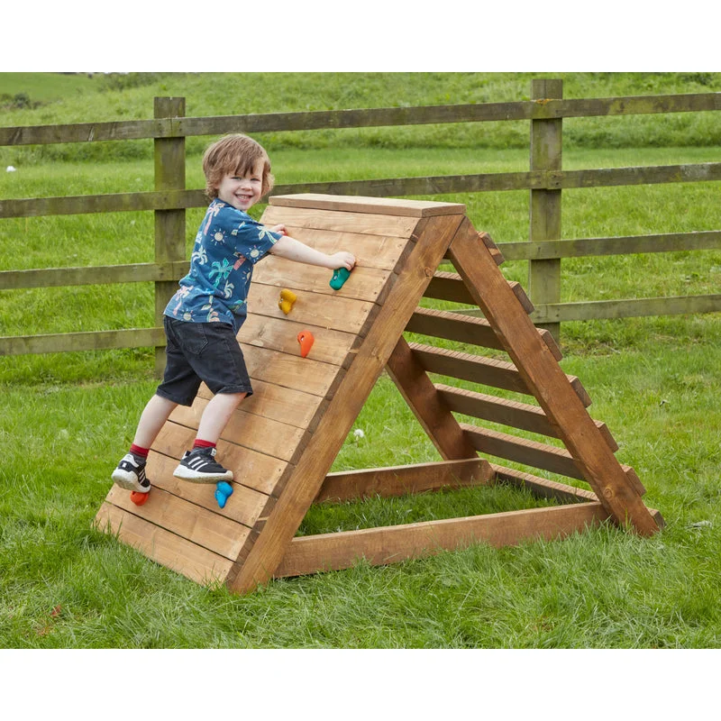 Outdoor toys for triplets to have group fun​ Early Years Climbing Crest