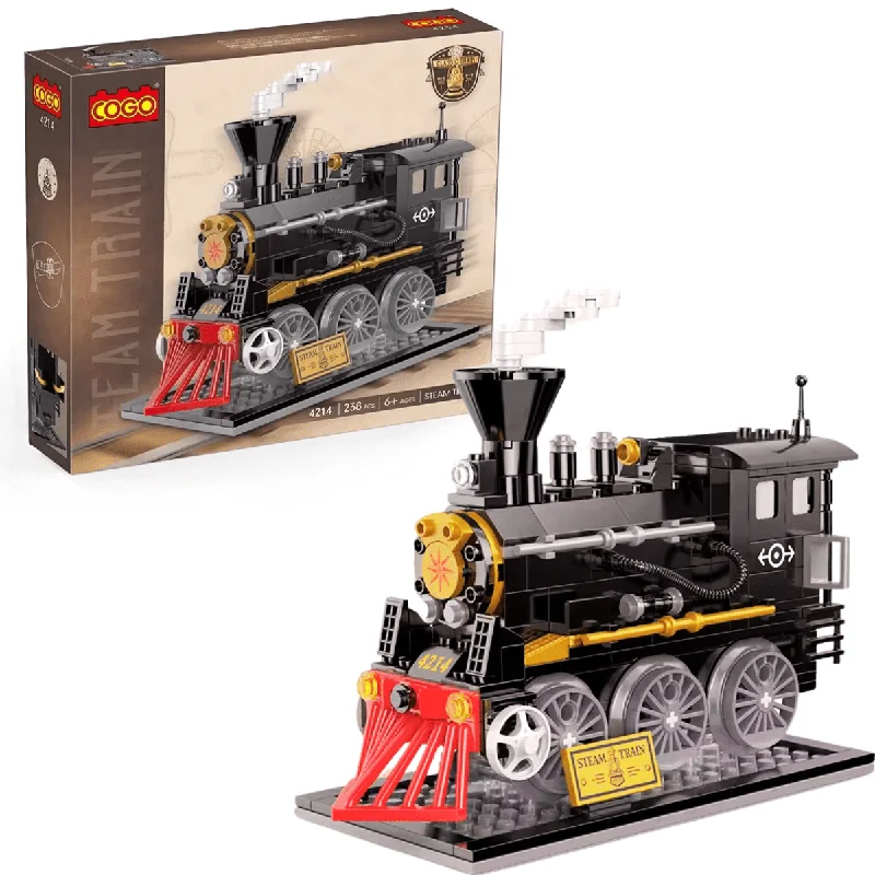Educational toys for teaching logic and reasoning COGO Classic Steam Train Set - 246 PCS (6+) Educational toys for teaching logic and reasoning COGO Classic Steam Train Set - 246 PCS (6+)