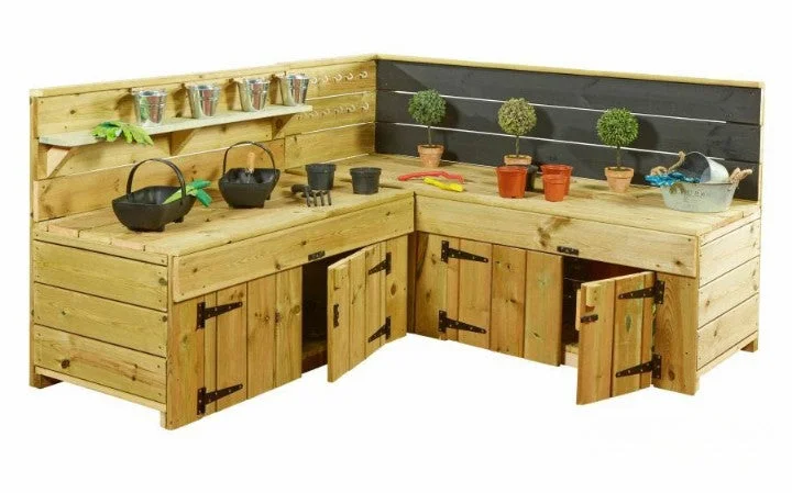 Outdoor toys for cold - weather play like sleds​ Compact Corner Unit