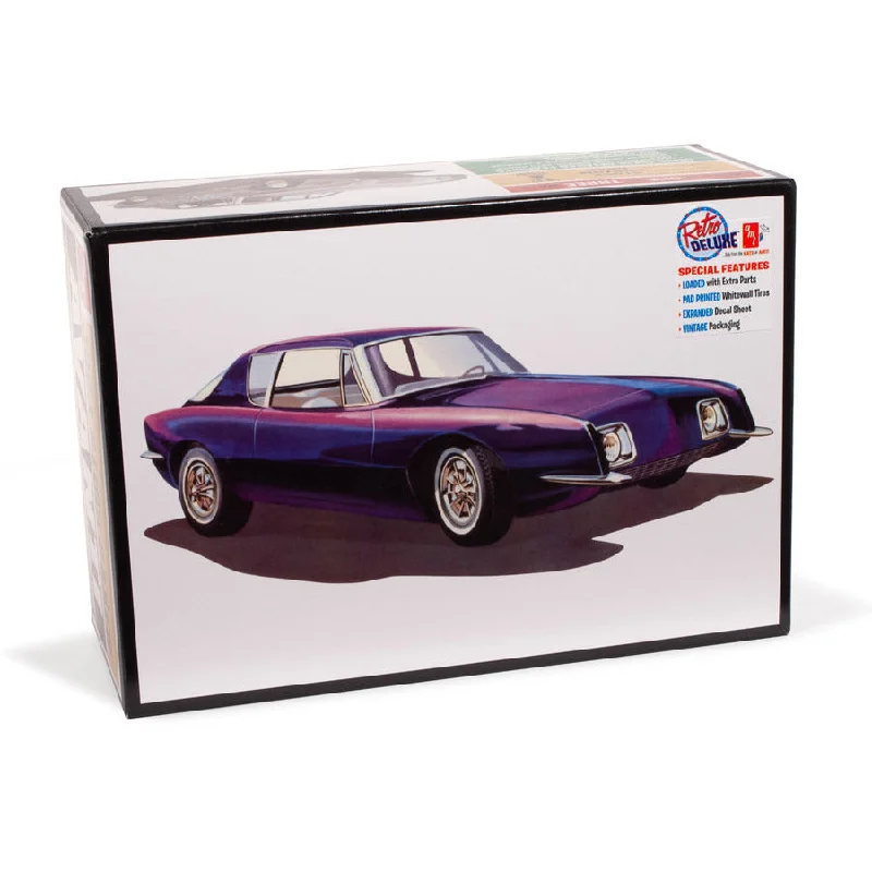 Muscle car model toys for automotive - performance fans AMT 1963 Studebaker Avanti 1:25 Scale Model Kit Muscle car model toys for automotive - performance fans AMT 1963 Studebaker Avanti 1:25 Scale Model Kit