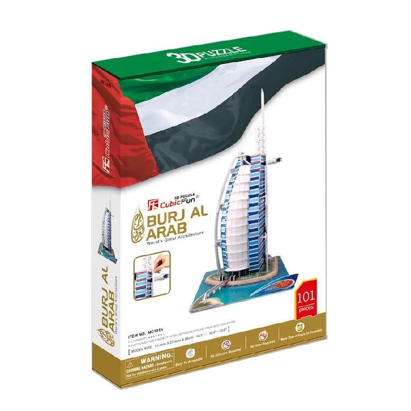 Memory - training educational toys for kids​ CUBICFUN BURJ AL ARAB 3D PUZZLE 101PCS