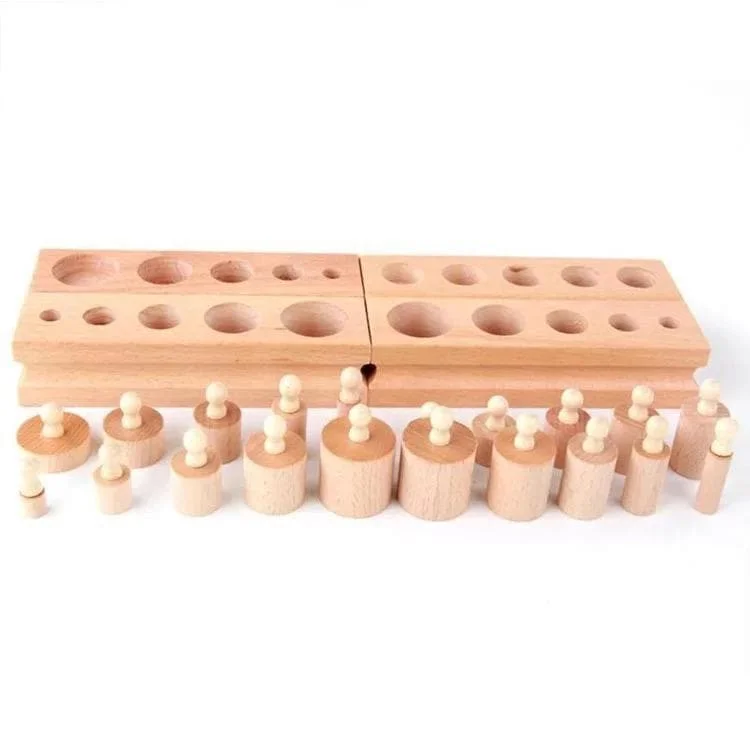Educational toys for teaching law and ethics​ Cylindrical Wooden Sorting Blocks