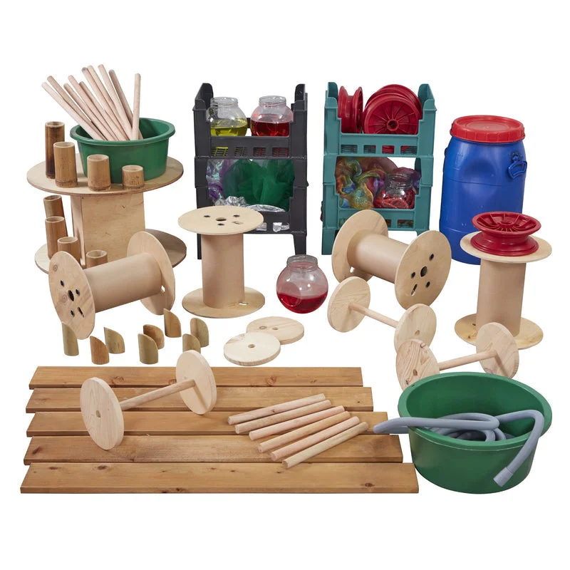 Outdoor toys for rainy days like rain - catching experiments Deconstructed Role Play Set (60+ Items) Outdoor toys for rainy days like rain - catching experiments Deconstructed Role Play Set (60+ Items)
