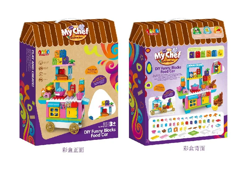 History - themed educational toys for homeschooling​ Diy Kitchen Block Set 90Pcs/P.Bx