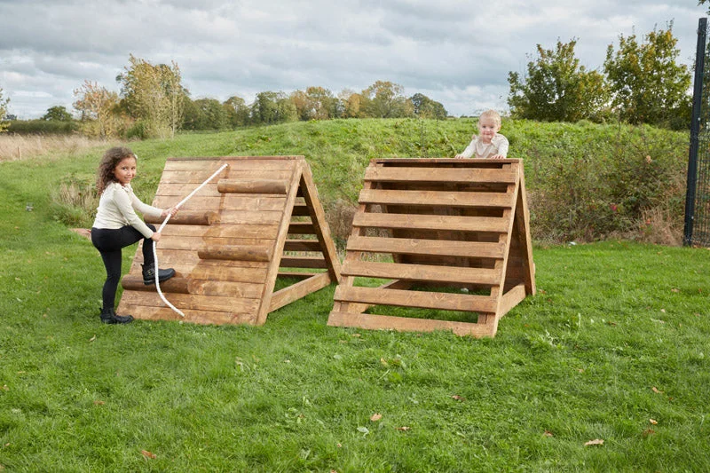 Outdoor toys for twins to enjoy together​ Climbing Crest Duo Set for Playgrounds