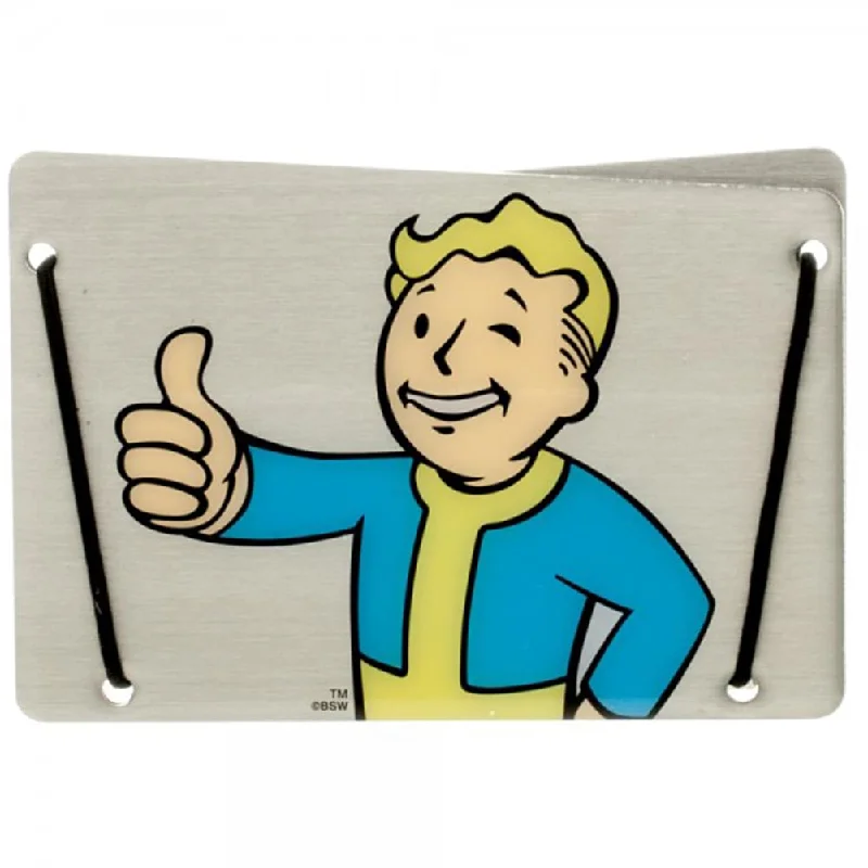 Video games for LGBTQ+ representation​ Fallout Aluminum Card Wallet