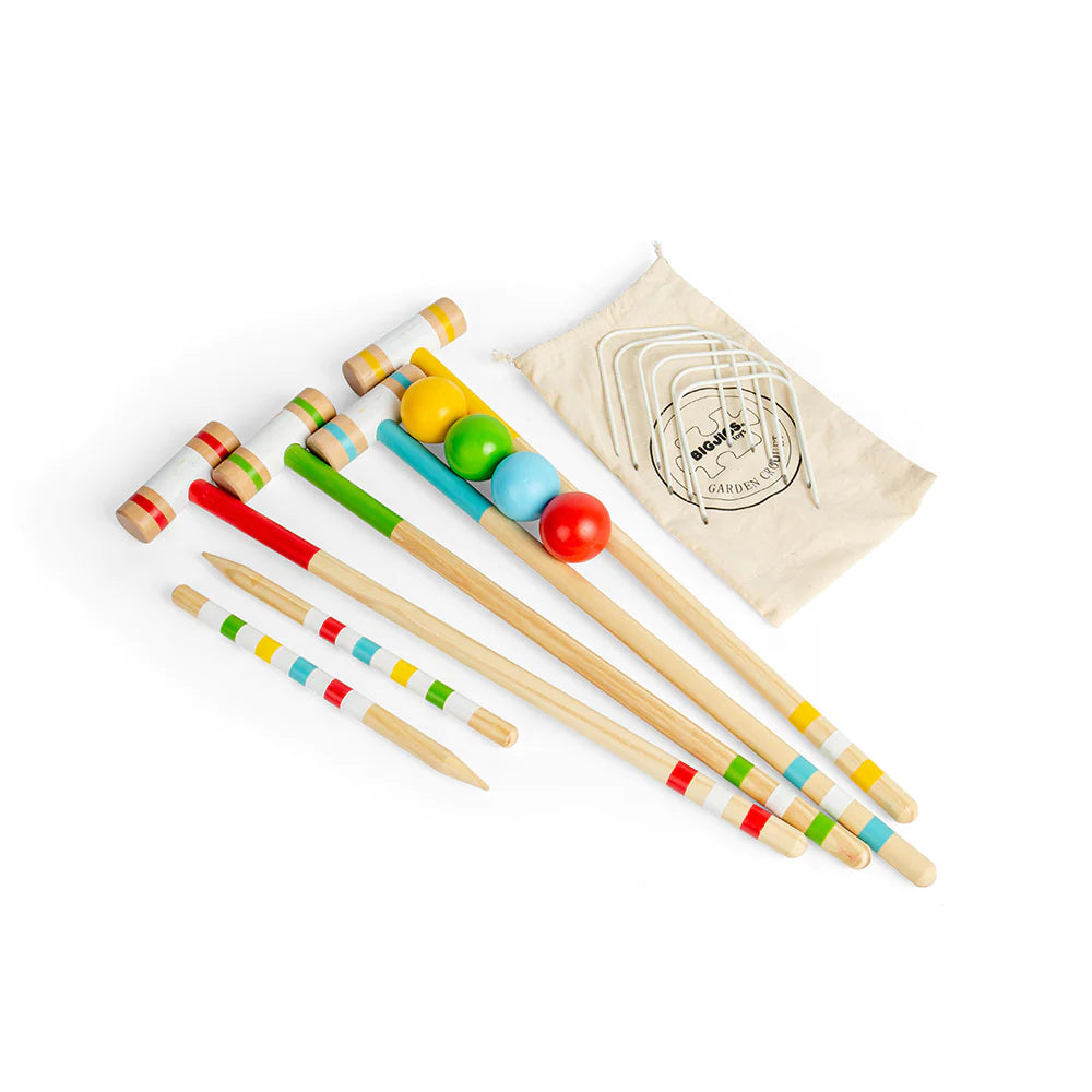 Light - up outdoor toys for evening play​ Garden Children's Croquet