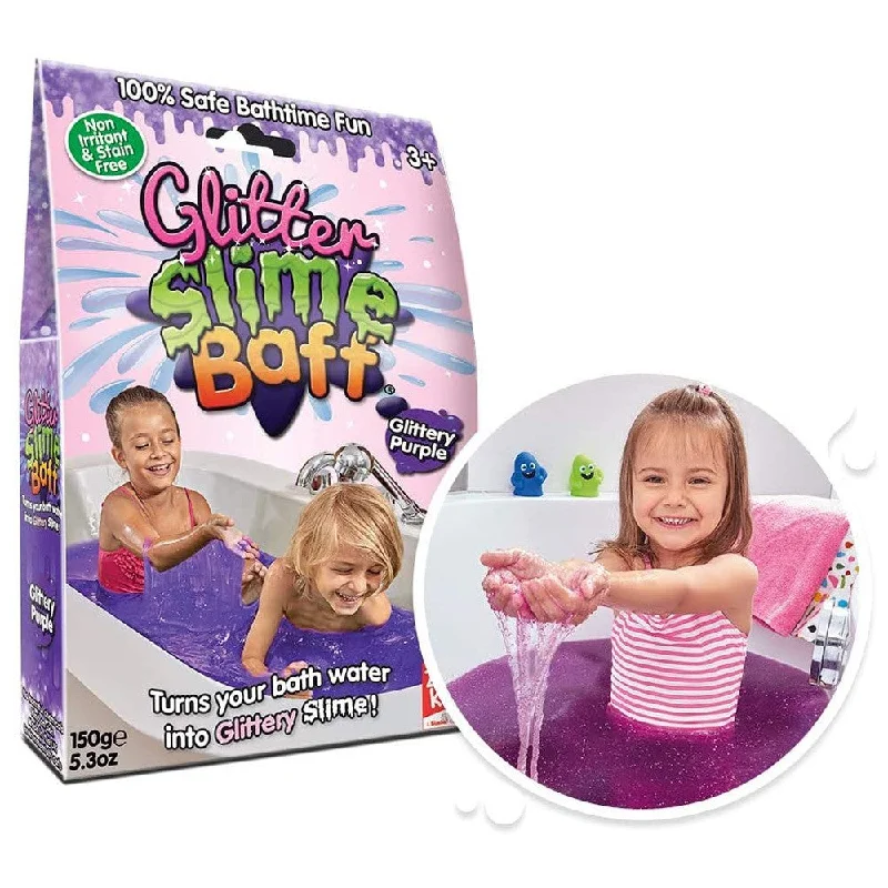 Educational toys for teaching archaeology to kids​ Glitter Slime Baff Purple
