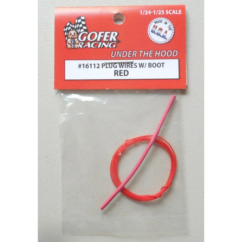 Fishing - village model toys for fishing - industry simulation Gofer Racing 1/24-1/25 Scale Red Plug Wire 2ft w/Plug Boot Material Fishing - village model toys for fishing - industry simulation Gofer Racing 1/24-1/25 Scale Red Plug Wire 2ft w/Plug Boot Material