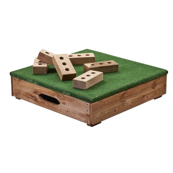Outdoor toys for kindergartens to support development​ Grass Stage - Play Platform