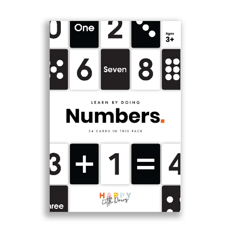 Educational toys for teaching photography to kids​ Happy Little Doers Numbers Flashcards