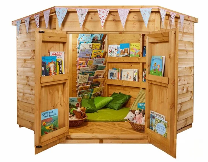 Outdoor toys for Labor Day like work - themed building sets​ Larger Reading Corner