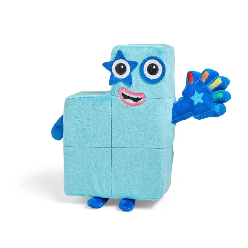 Educational toys for teaching video - making skills​ Learning Resources Sing-Along Numberblock Five Plush Interactive Toy, Counting Toy - Age 3+