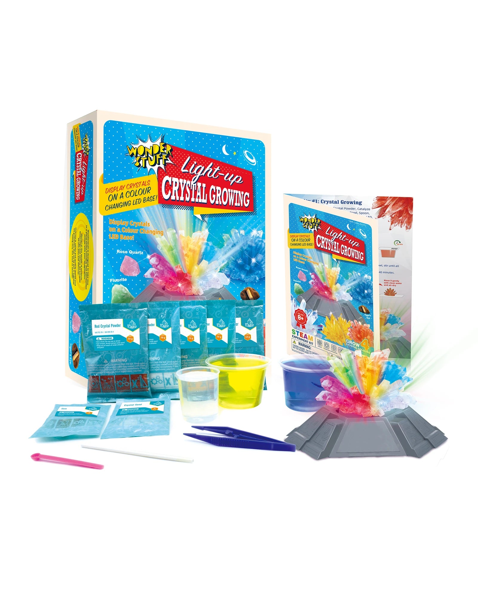Educational toys for summer learning to prevent brain drain​ Wonderstuff Light-up Crystal Growing