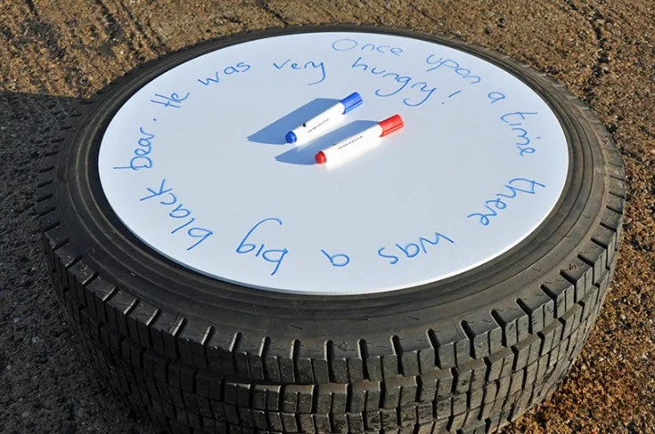 Outdoor toys for sensory - seeking children like bubble machines Lorry Tyre Writing Whiteboard Circle Outdoor toys for sensory - seeking children like bubble machines Lorry Tyre Writing Whiteboard Circle