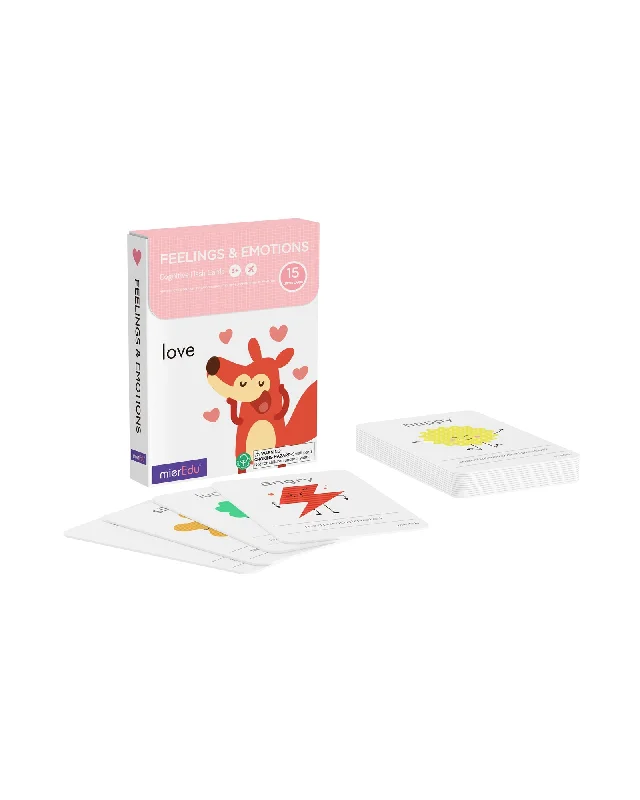 Educational toys for teaching nutrition to kids​ Meir Edu Cognitive Flash Cards Feelings Emotions