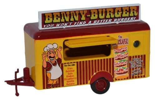 Model train tracks in different gauges Oxford Diecast Benny Burger Mobile Trailer - 1:76 Scale Model train tracks in different gauges Oxford Diecast Benny Burger Mobile Trailer - 1:76 Scale