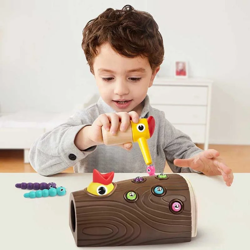 Outdoor educational toys for nature exploration​ Montessori Hungry Woodpecker Toy