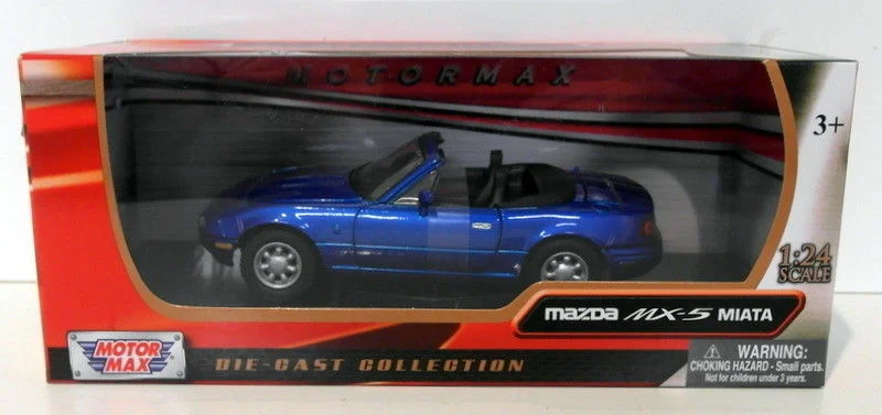 RC cars with high - speed motors for thrill - seeking Motor Max 1/24 Scale Diecast 73262BLU - Mazda MX5 Miata - Blue RC cars with high - speed motors for thrill - seeking Motor Max 1/24 Scale Diecast 73262BLU - Mazda MX5 Miata - Blue