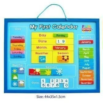 Educational toys for teaching civil engineering​ My First Calender Chart