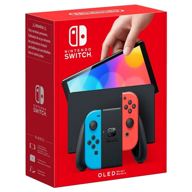 Racing video games with realistic physics​ Nintendo Switch OLED - Red & Blue